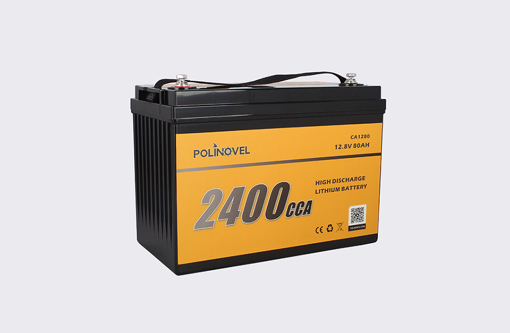 Hochsichere Deep Cycle 12V 80Ah 2400CCA Lithium-Starterbatterie