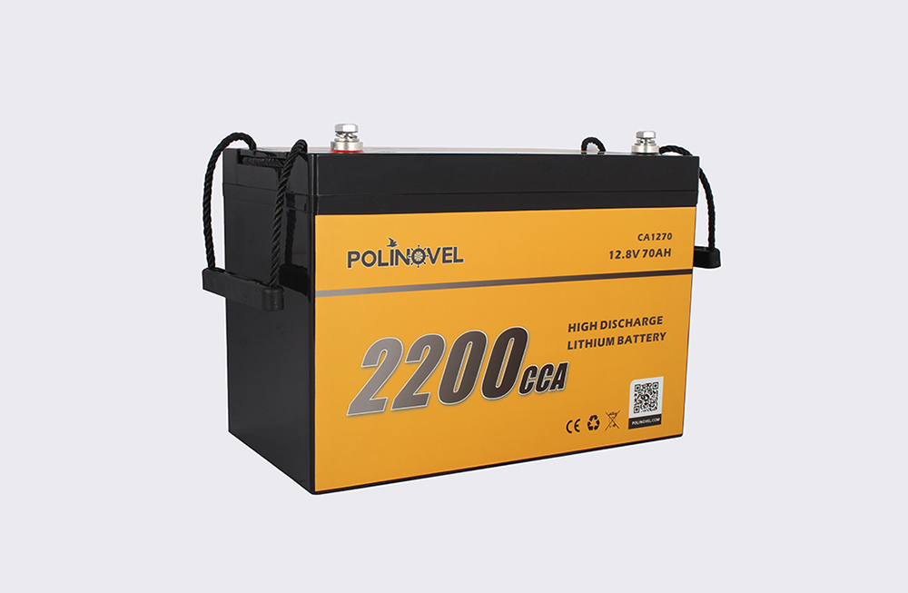 Aufladbare 12-V-70-Ah-2200-CCA-Lithium-Starterbatterie für Kraftfahrzeuge